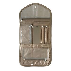 8 Other Reasons Tan Cosmetic and Jewelry Bag